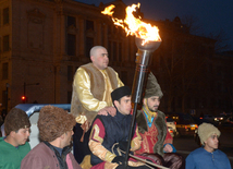 Baku celebrates last Novruz Tuesday. Azerbaijan, 15 match, 2016 